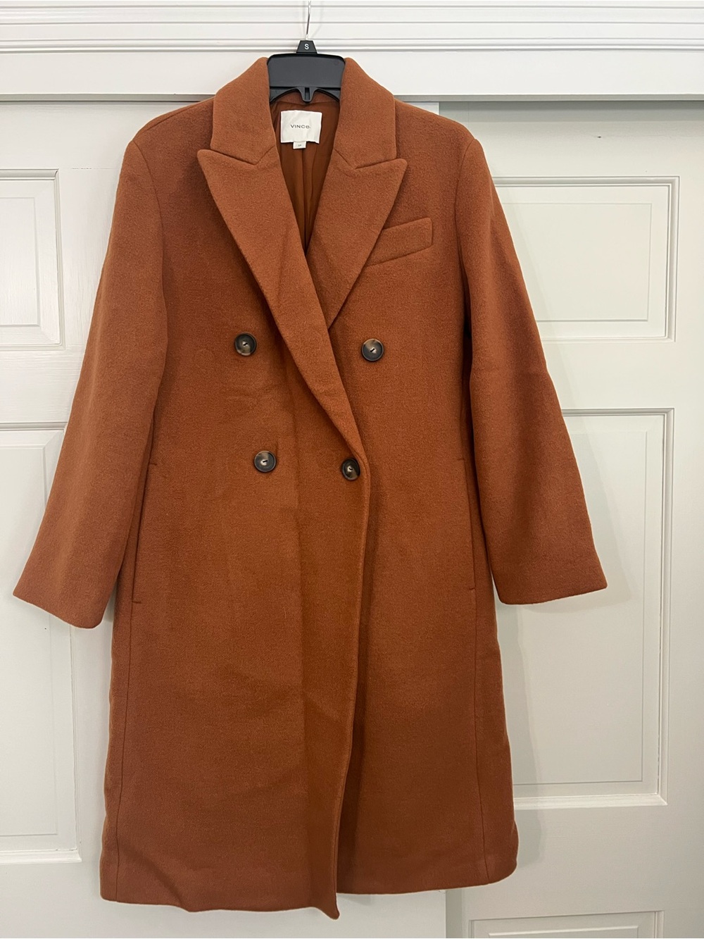 Like new VINCE Double-Breasted Wool Coat - size small